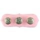 Pink With Green Butterfly Swarm Ceramic Wooden Hook